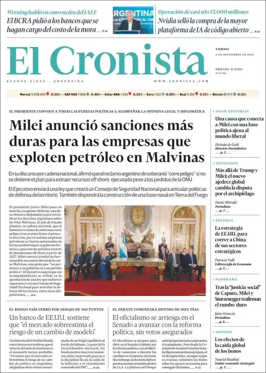 Estudios Max | RADIO MASTER 96.7 MHZ - Tapa del diario Cronista